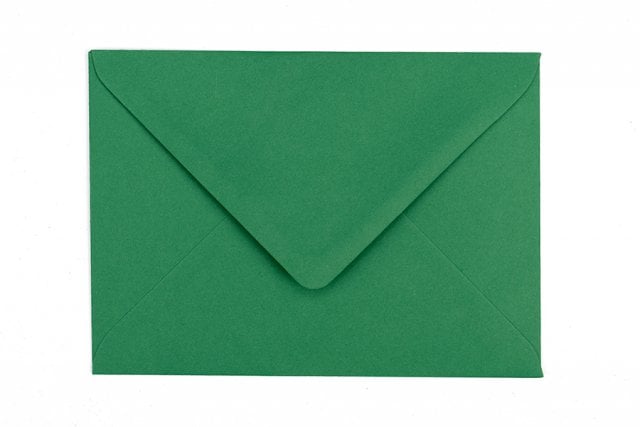 Obálky DIN B6, tmavě zelené