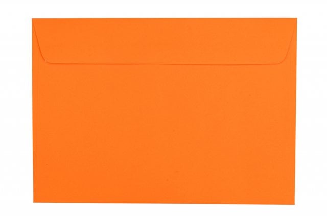 Obálky DIN C5 s lepidlem, oranžové