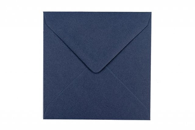 Čtvercové obálky 130x130 mm, tmavě modré