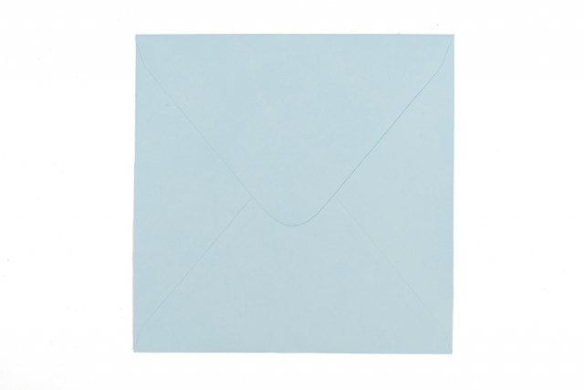Čtvercové obálky 155x155 mm, světle modré