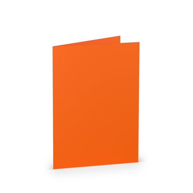 Skládací karty DIN A6, oranžové