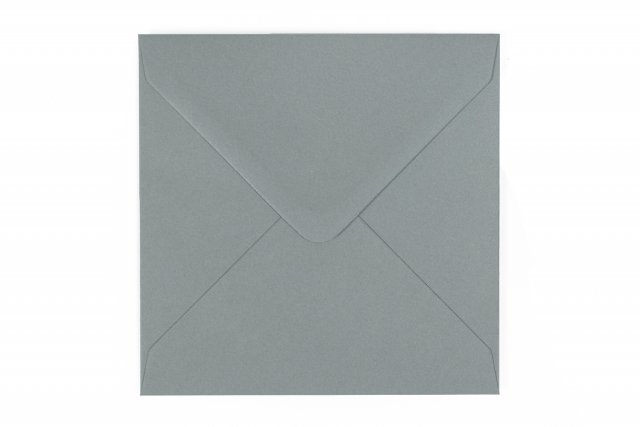 Čtvercové obálky 140x140 mm, tmavě šedé