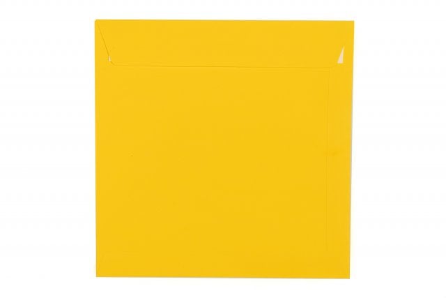 Čtvercové obálky 220x220 mm, žluté