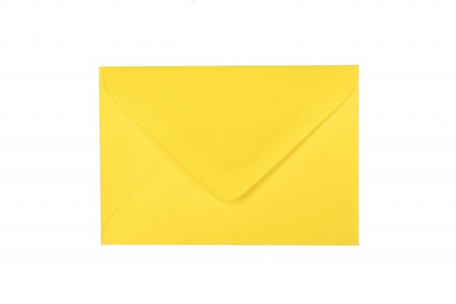 Obálky 65x94mm, žluté