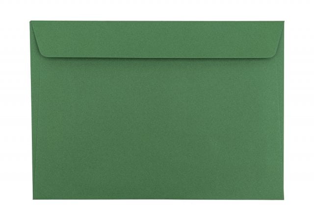 Obálky DIN C5 s lepidlem, tmavě zelené