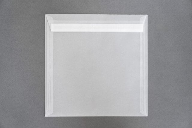 Čtvercové obálky 220x220 mm, průhledné