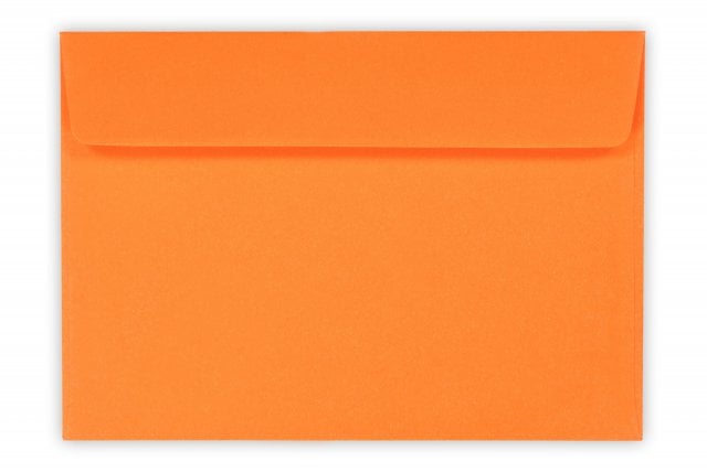Obálky DIN C6 lepicí, oranžové