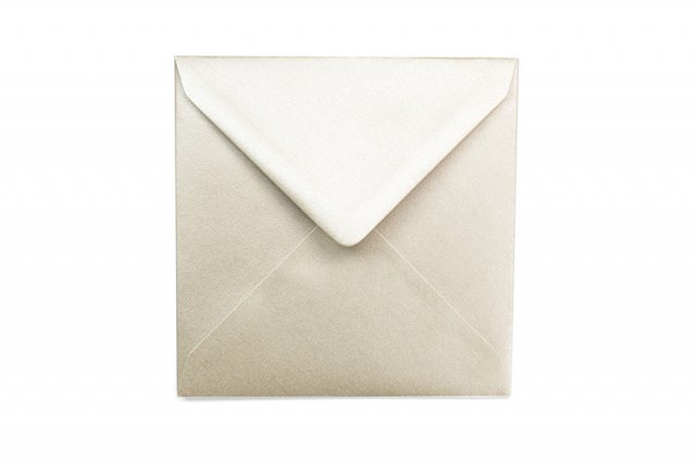 Čtvercové obálky 130x130 mm, perleťové