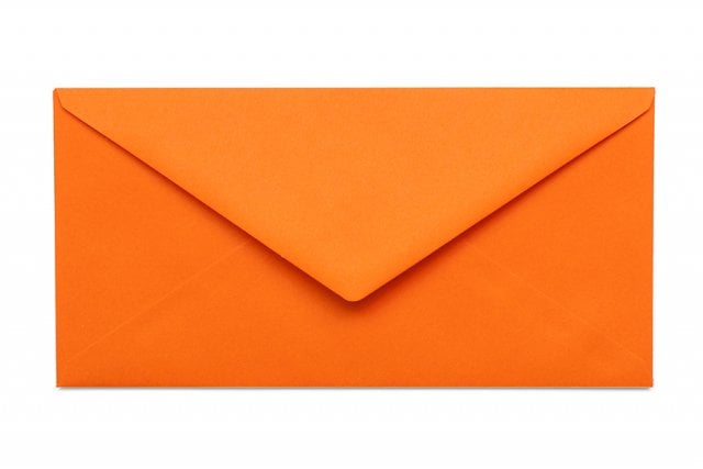 Obálky DIN dlouhé, oranžové