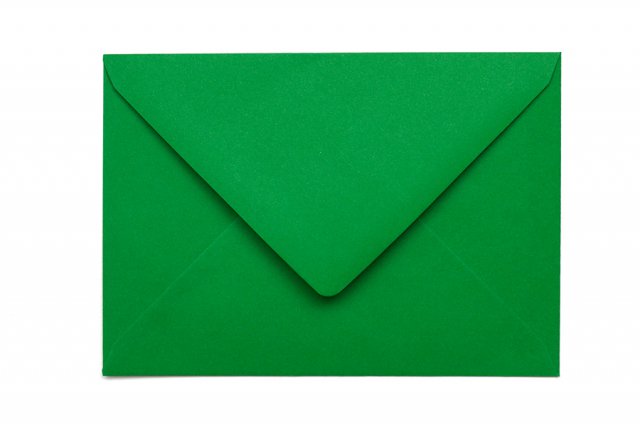 Obálky DIN C6, tmavě zelené