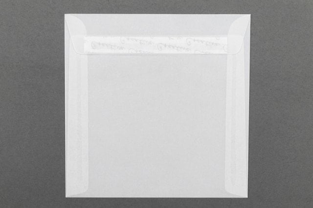 Čtvercové obálky 160x160 mm, průhledné