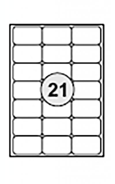 Štítky 63,5 x 38,1 mm