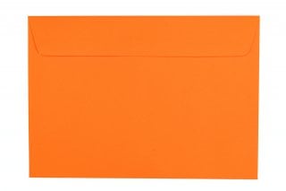 Obálky DIN C5 s lepidlem, oranžové