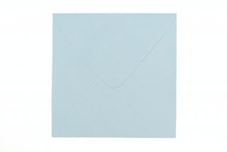 Čtvercové obálky 155x155 mm, světle modré