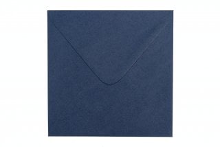 Čtvercové obálky 155x155 mm, tmavě modré