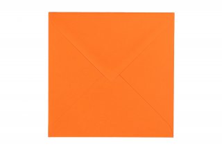Čtvercové obálky 140x140 mm, oranžové