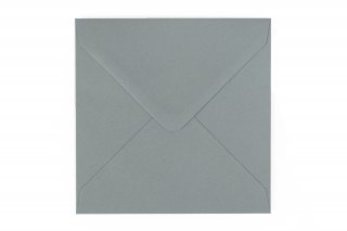 Čtvercové obálky 140x140 mm, tmavě šedé
