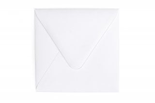 Čtvercové obálky 113x113 mm, bílé