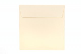 Čtvercové obálky 160x160 mm, krémové
