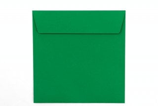 Čtvercové obálky 160x160 mm, zelené